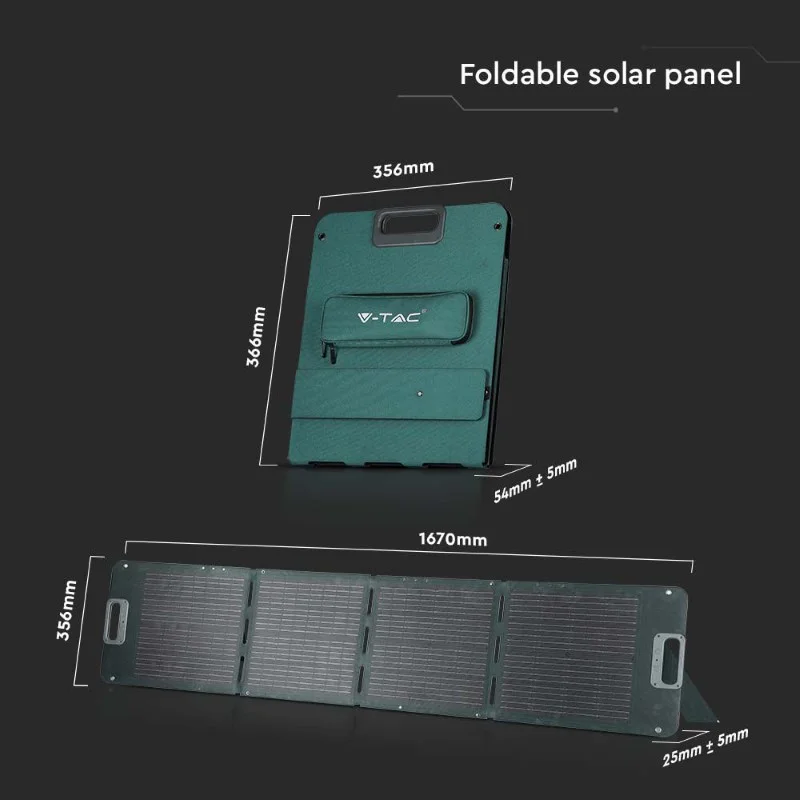Panou Solar Fotovoltaic Pliabil 120W Pentru Baterie Portabila - imagine 6